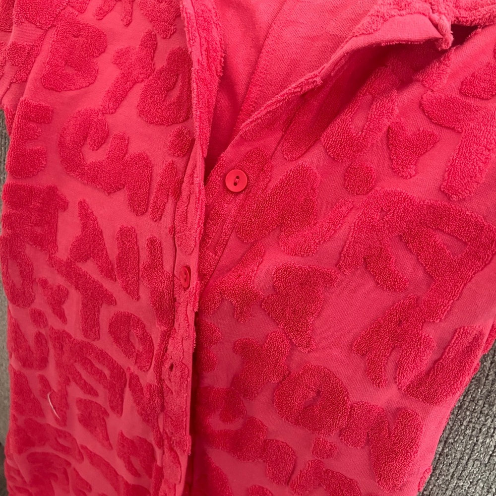 Pink Textured Coverup - Picture 3 of 4